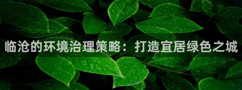 凯发官网入口首页：临沧的环境治理策略：打造宜居绿色之城